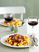 Pappardelle with beef sauce