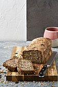 Buckwheat bread with psyllium husks