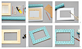 Instructions for decorating picture frames