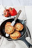 Cauliflower and mozzarella fritters