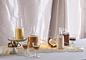 Composition of Christmas liqueurs