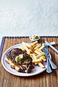 Steak with soy-ginger butter