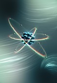 Sulphur atom, illustration