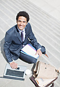 Portrait of smiling businessman