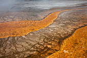 Rock formations in hot spring