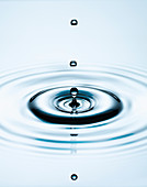 Close up of splashing water droplet