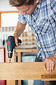 Man working in workshop