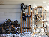 Porch in winter