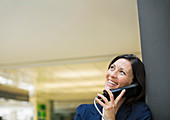 Businesswoman talking on phone