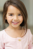 Close up of girl's smiling face