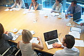 Business people sitting in meeting