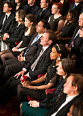 Attentive theatre audience
