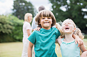 Children playing together outdoors