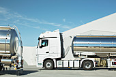 Stainless steel milk tankers