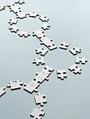 Connecting jigsaw pieces