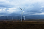 Wind farm in valley, Andalucia, Spain