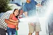 Multi-generation family washing car