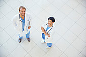 Doctors smiling in hospital