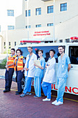 Doctors, nurses and paramedics