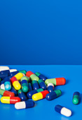 Close up of prescription pills