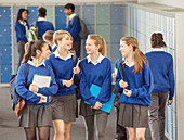 Cheerful female students