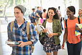 Students carrying books