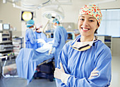 Portrait of smiling surgeon
