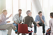 Business people talking in meeting