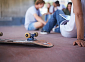 Skateboard upside-down