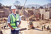 Portrait construction worker foreman