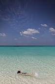 Girl snorkelling