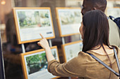 Young couple browsing real estate listings