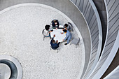 View from above architects meeting