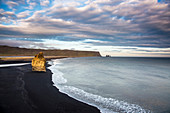 Black sand beach, Iceland