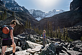 Women hiking, Canada