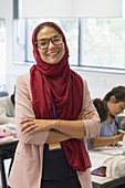 Portrait teacher wearing hijab