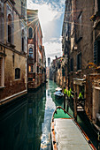 Canal with gondolas, Venice, Italy