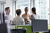 Business people talking, meeting in office