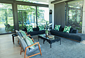 Modern luxury home showcase interior living room