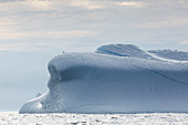 Majestic melting iceberg formation Greenland