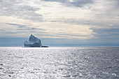 Majestic iceberg formation over Atlantic Ocean Greenland