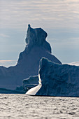 Majestic iceberg formations on Atlantic Ocean Greenland