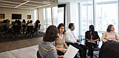 Business people talking in conference room meeting