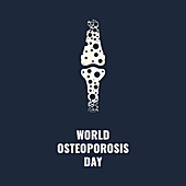 Osteoporosis awareness, conceptual illustration