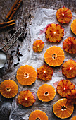 Preserved clementine and blood orange slices