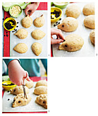 Baking hedgehog rolls