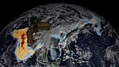 Aerosols from US Pacific Coast wildfires, September 2020