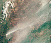Pantanal fires, Brazil, satellite image
