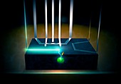 Electrical triggering of quantum entanglement, illustration