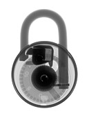 Dial padlock, X-ray